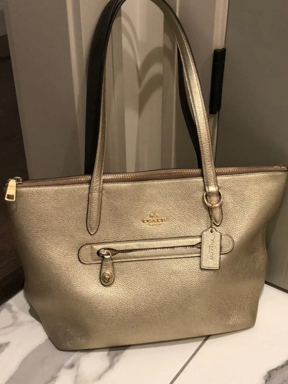 Coach Gold Purse--like new